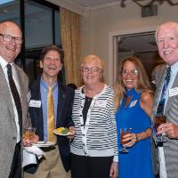 Al Steinman with a group of guests.